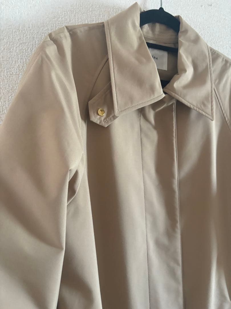 専用　　　新品　イエナ　コットンポリエステル　ステンカラーコート　トレンチ