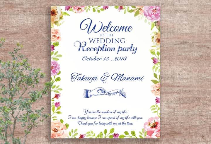 ウェディング  フォトブース  スプリングフラワー