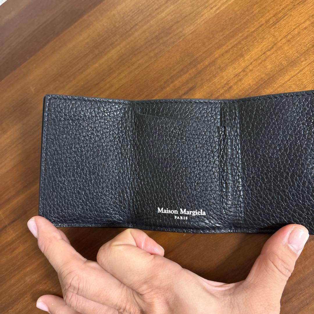 メゾンマルジェラMaisonMargiela三つ折りコンパクトウォレット財布黒
