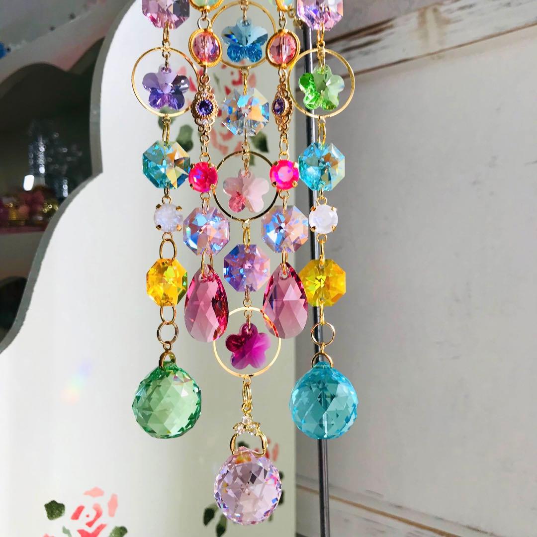 ひな祭り✩.*˚ SWAROVSKIサンキャッチャー