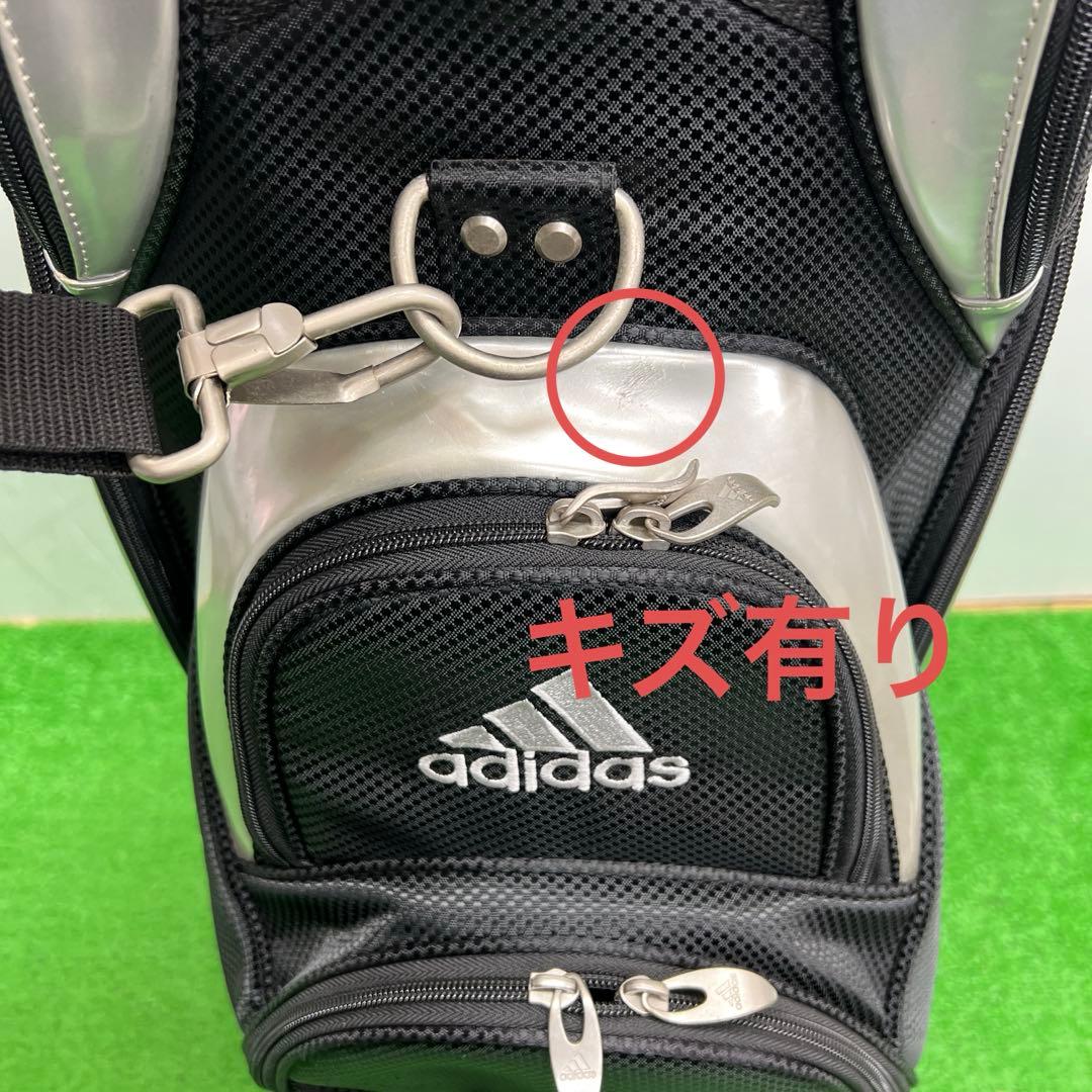 アディダス adidas ゴルフバッグ　8インチ　ブラック　メンズ　中古品
