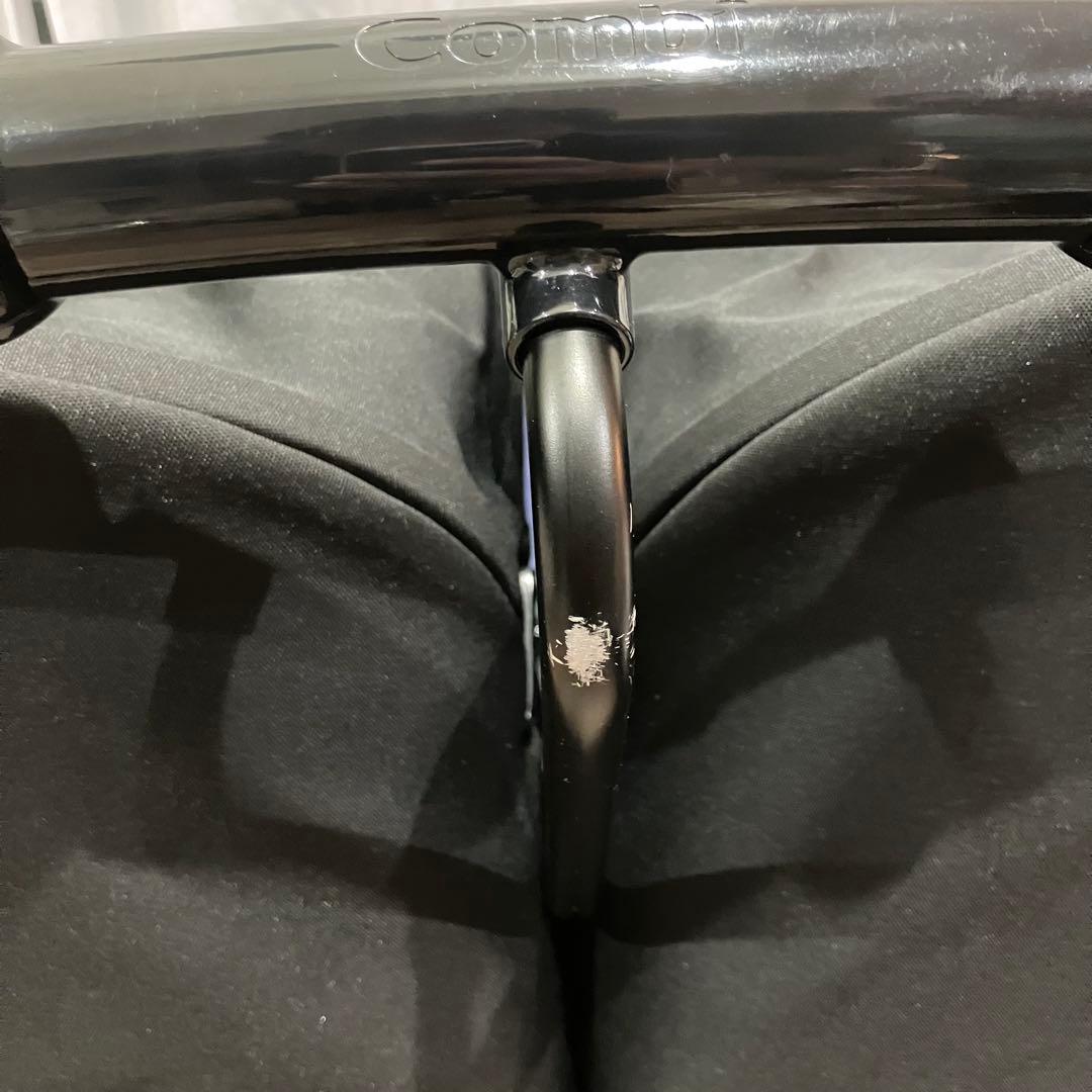 【にゃんこ】Combiコンビツインスピン　2人乗り双子ベビーカー雨カバー付