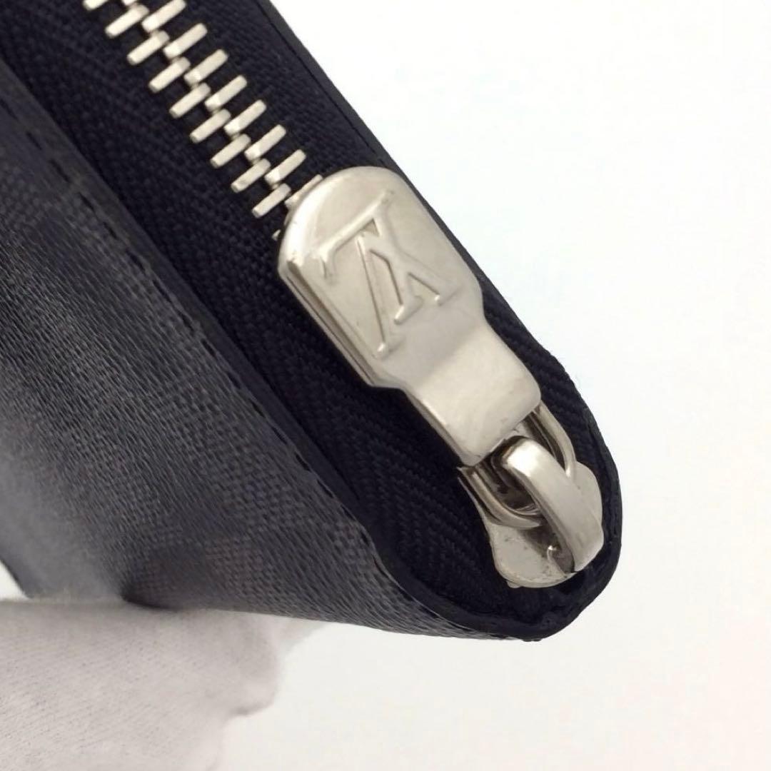 ルイヴィトン ダミエ グラフィット メンズ ジッピーウォレット ヴェルティカル