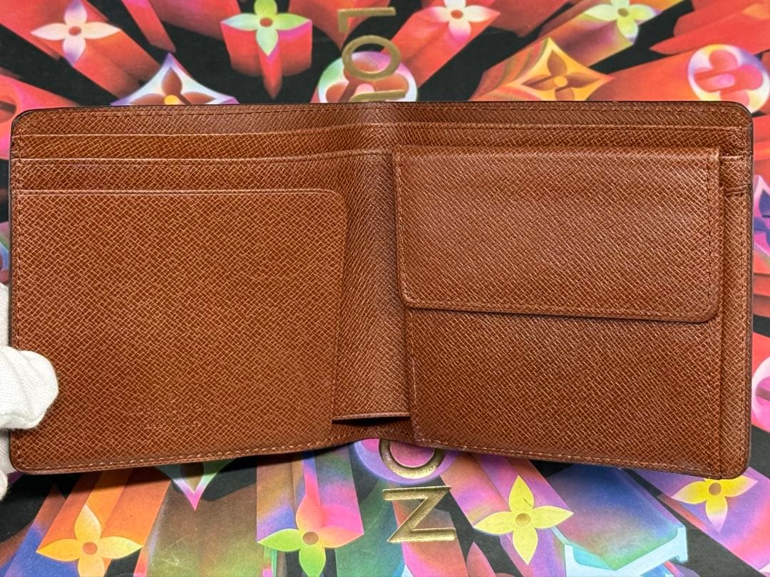 未使用！ヴィンテージ　ルイヴィトン　小銭入れ付き二つ折り財布