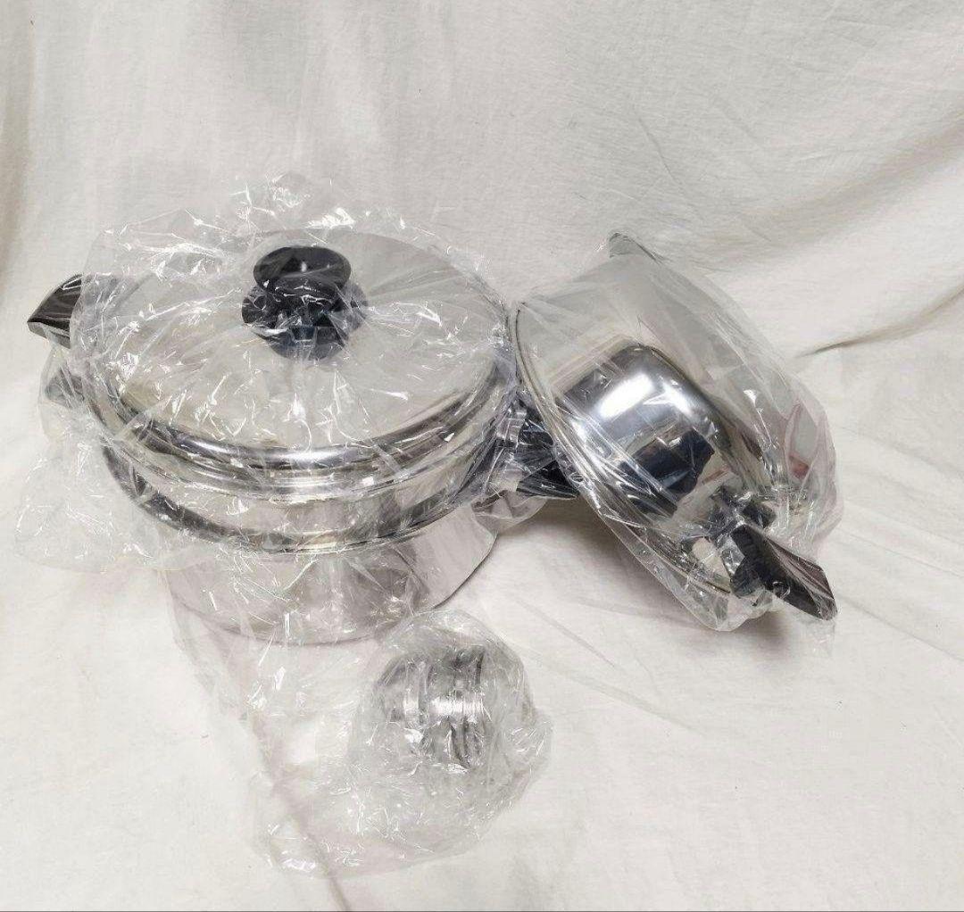 ロイヤルクイーン 新品 6QT 蓋付き 及び 付属品セット IH対応@