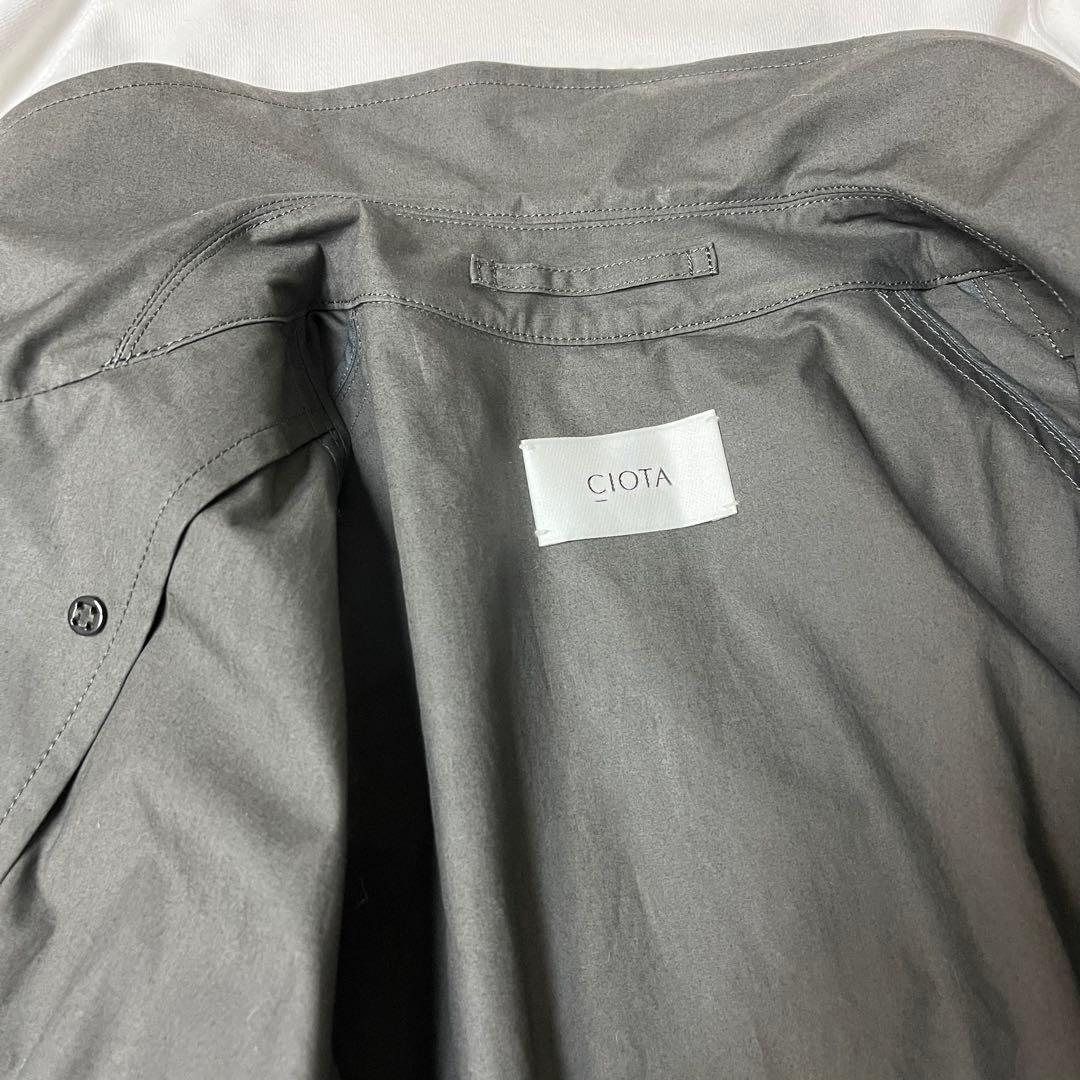 【美品】CIOTA シオタ　タイロッケンコート レディース　ダークグレー