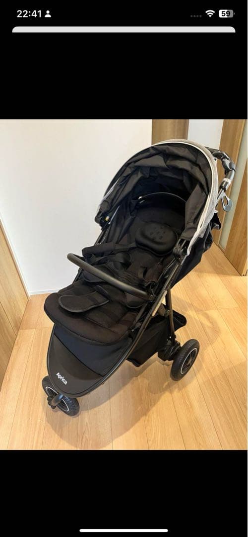 Aprica スムーヴプレミアム　グレーデニム　ベビーカー