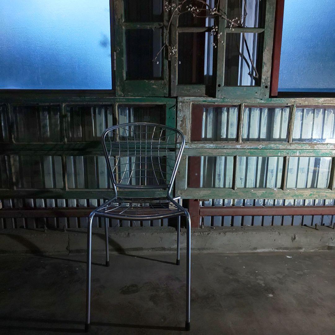 ワイヤーチェア デザイナーズ サイドチェア ガーデンチェア 2脚セット