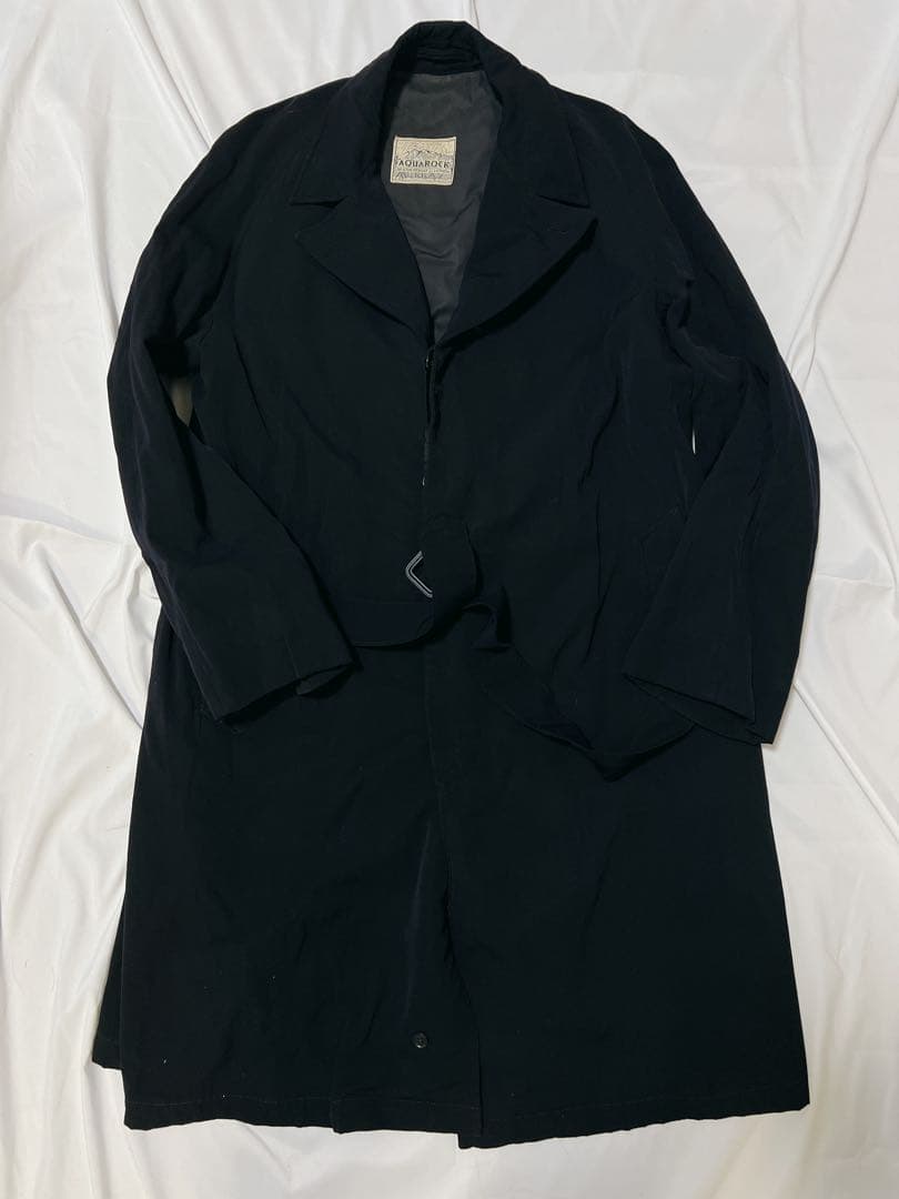 L*e様 40s 50s AQUAROCK レインコート ネイビー XL相当　イ