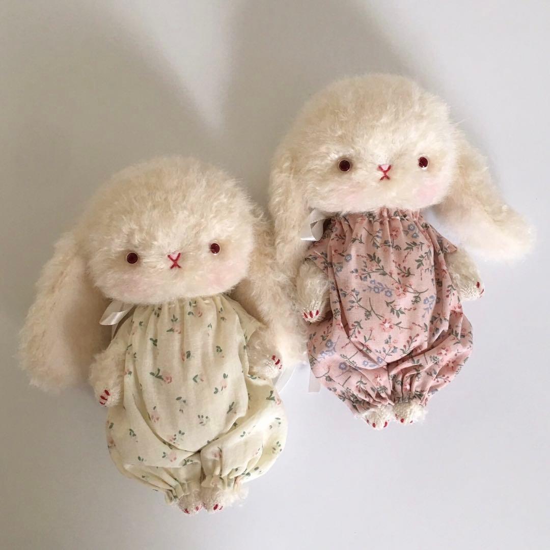 マシュマロバニ〜ず ぬいぐるみ うさぎ 海外作家様 ハンドメイド