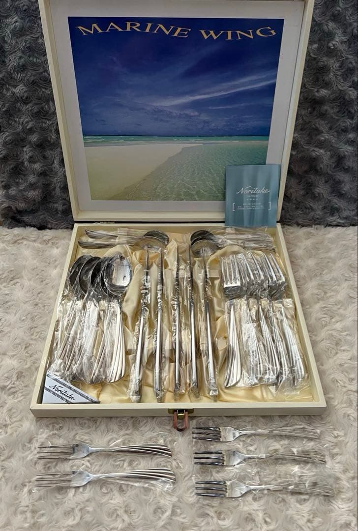 ノリタケ　カトラリーセット　マリンウイング　ディナーセット〈25本セット〉