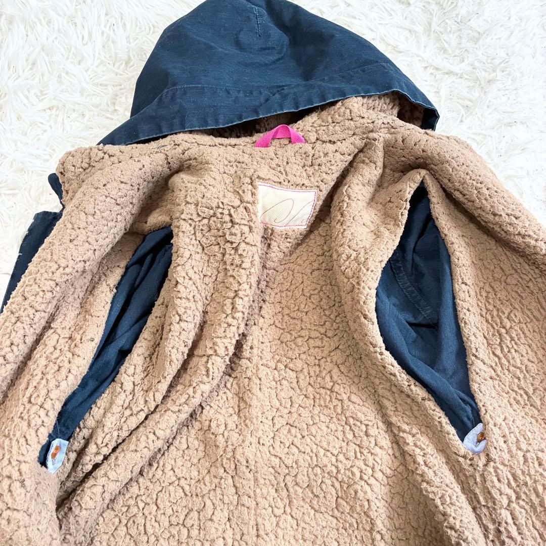 PAL'LAS PALACE インディゴ染め 裏ボア デニム コート ジャケット