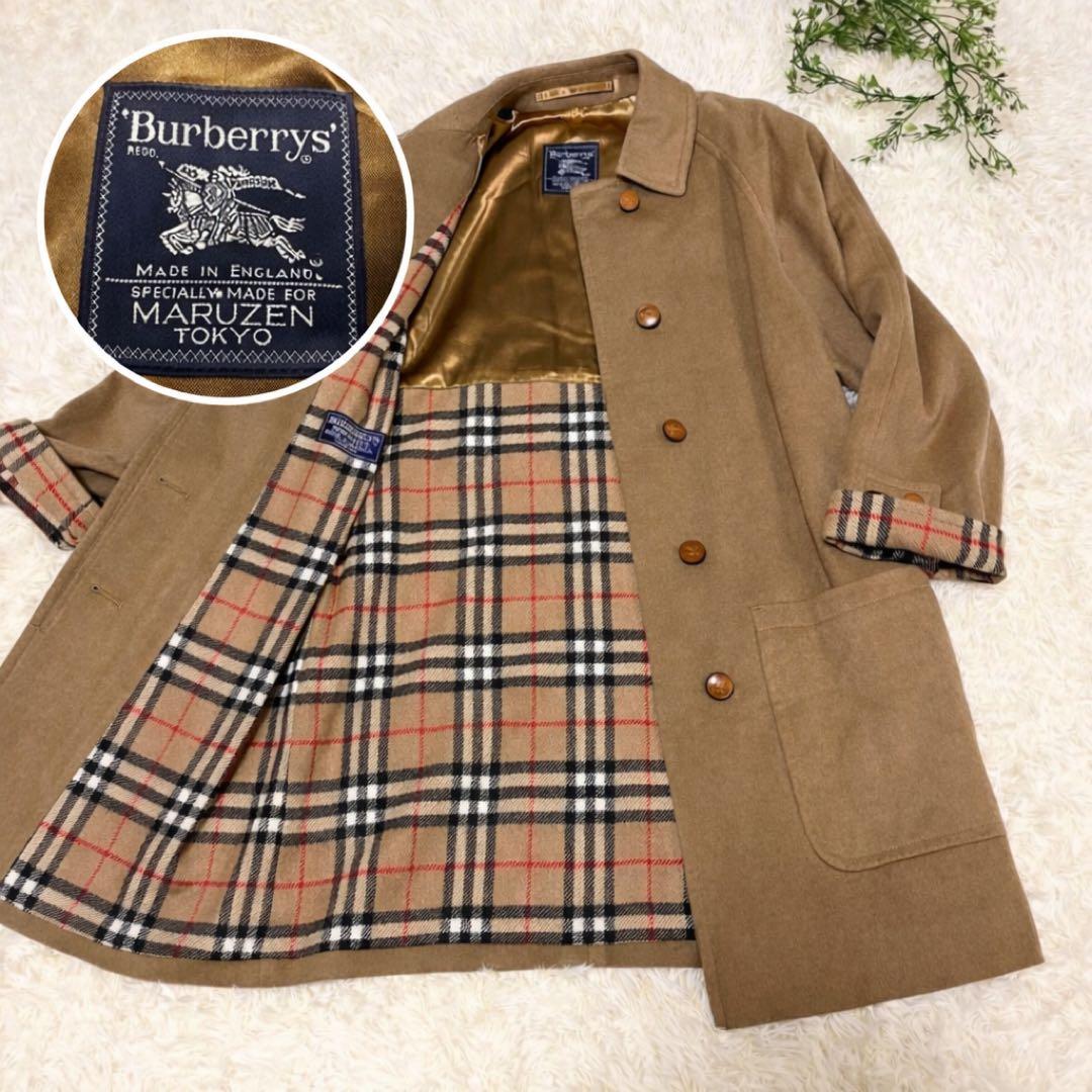 【美品✨】Burberrys 裏地ノバチェック ウールコート 英国製 丸善別注