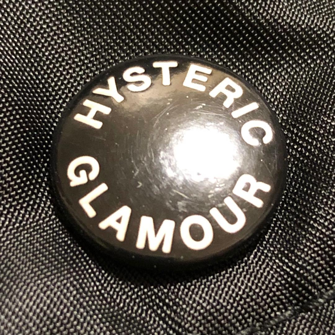 ヒステリックグラマー フードファー付き フライトジャケット アーム刺繍ロゴ付き