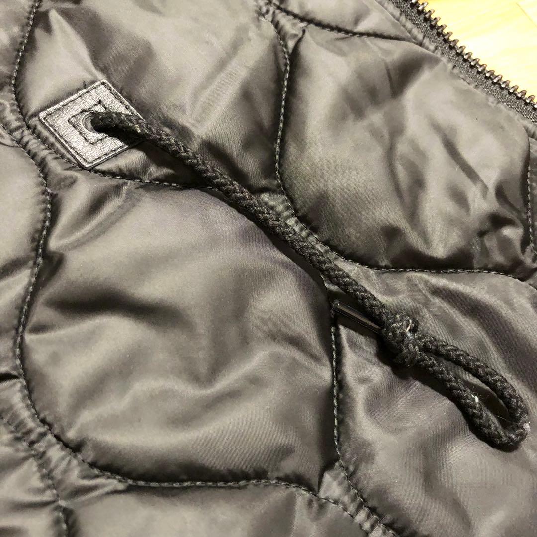 ヒステリックグラマー フードファー付き フライトジャケット アーム刺繍ロゴ付き