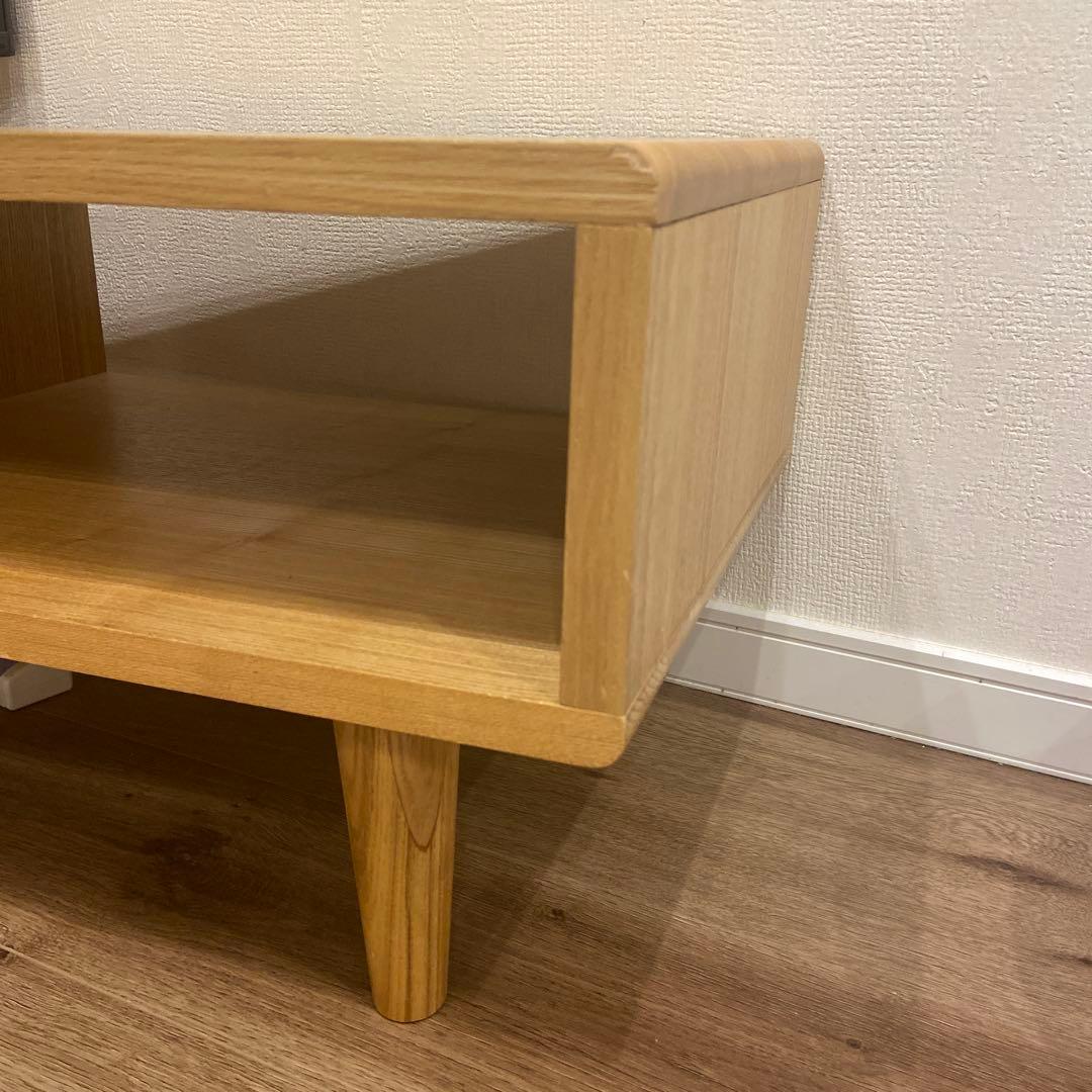 ベルメゾン　天然木の変形コーナーテレビボード テレビ台