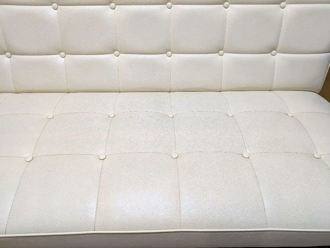 【KP】カリモク60 Kチェア 2シーター アイボリー