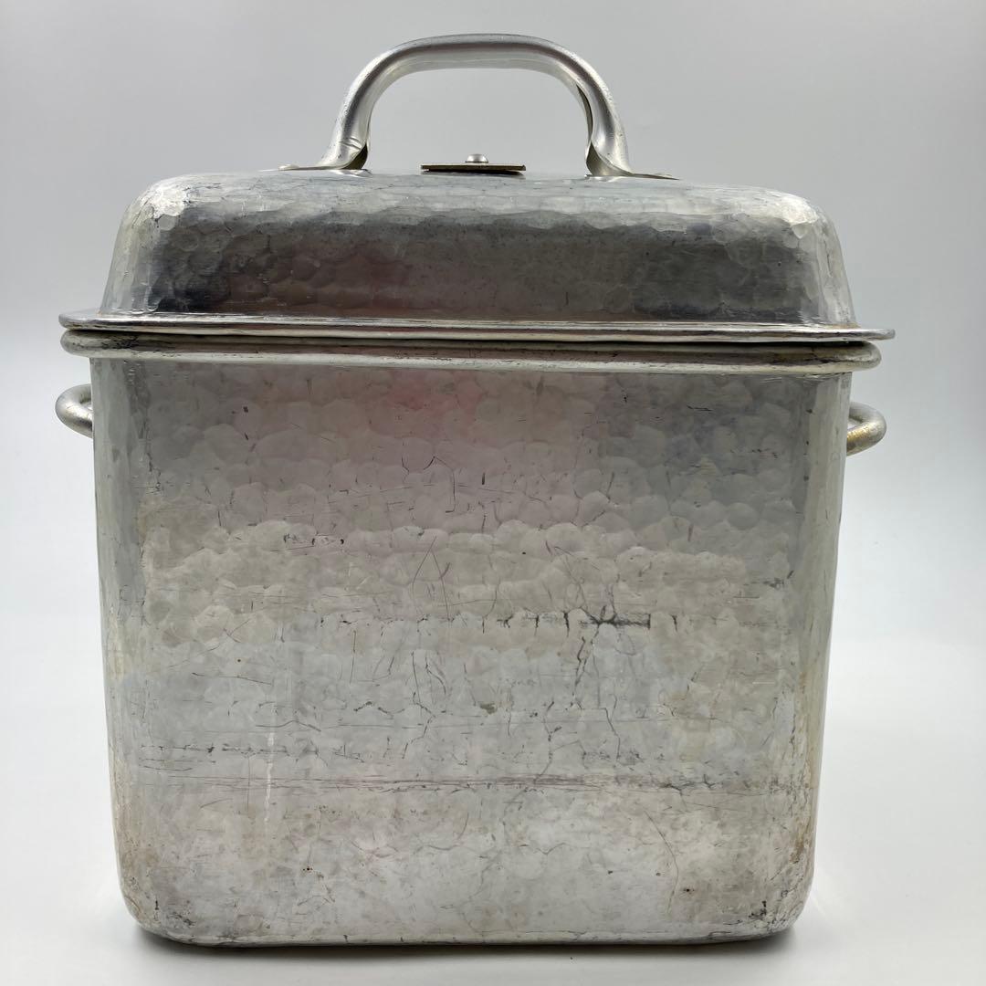京都 有次 アルミ 角蒸器（蒸し器）24cm 蒸器 割烹 職人道具