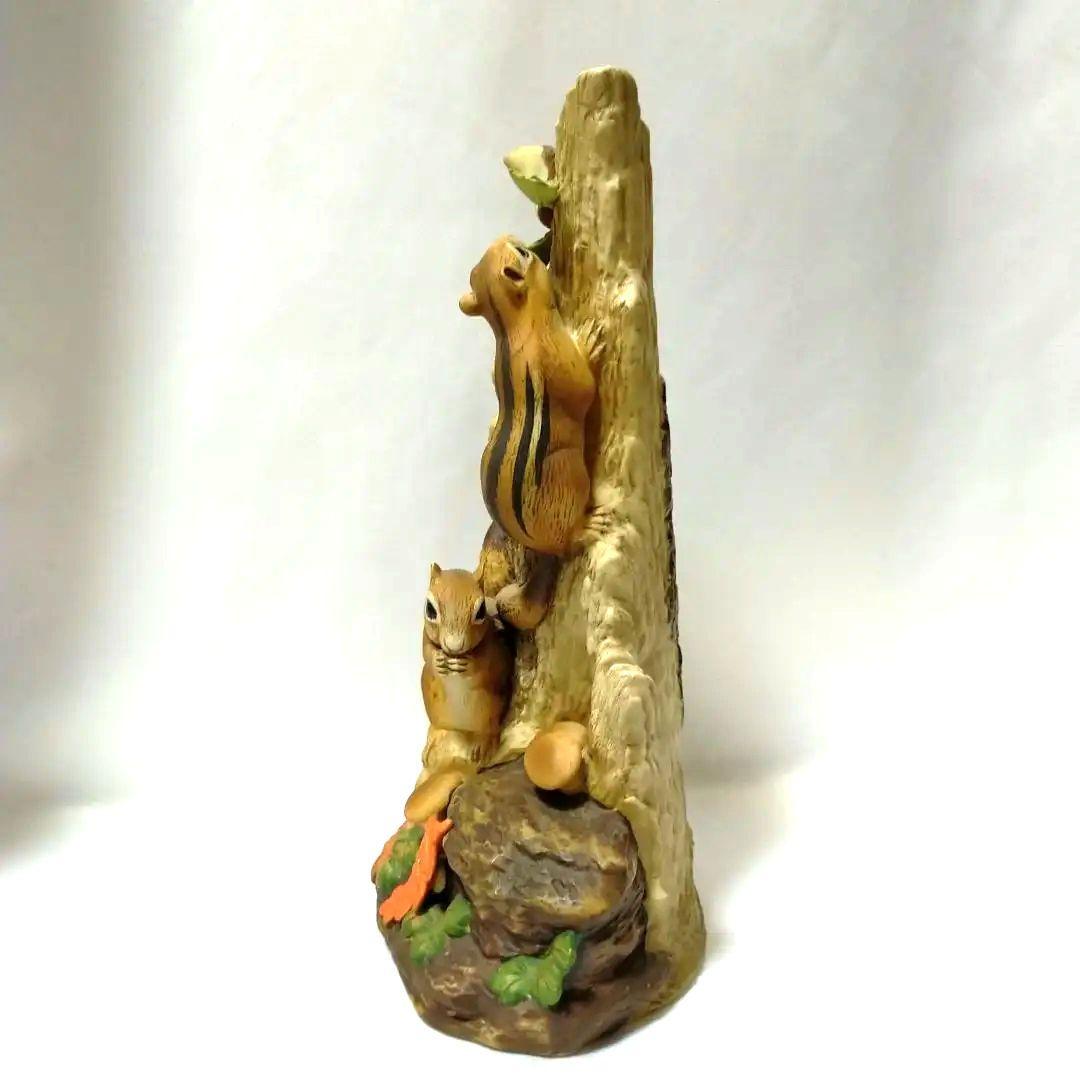 2匹のシマリス陶器オブジェ⑧