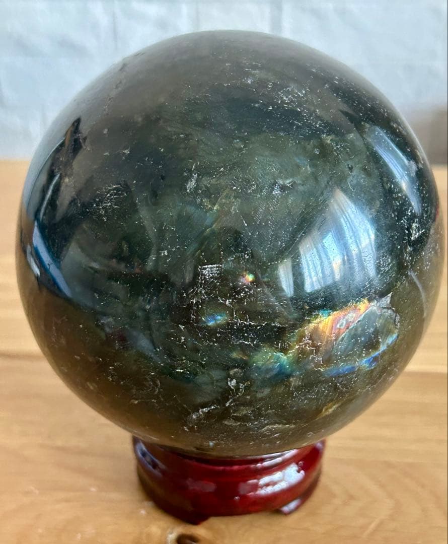 ラブラドライト 大玉 99.4mm スフィア 天然石 原石