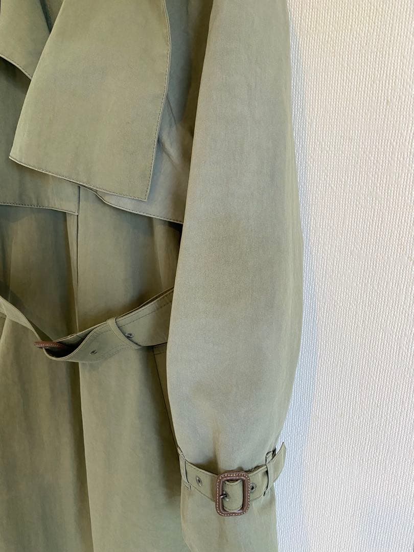 定価132000円 アクアスキュータム コットンナイロン ビッグシルエットコート