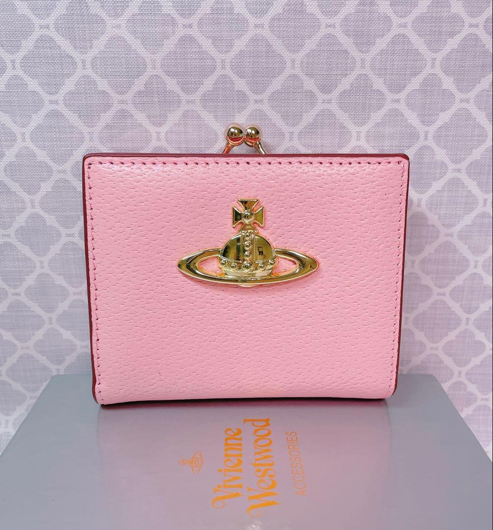 【可憐♡ショッパー付】新品 Vivienne Westwood 二折財布 ピンク