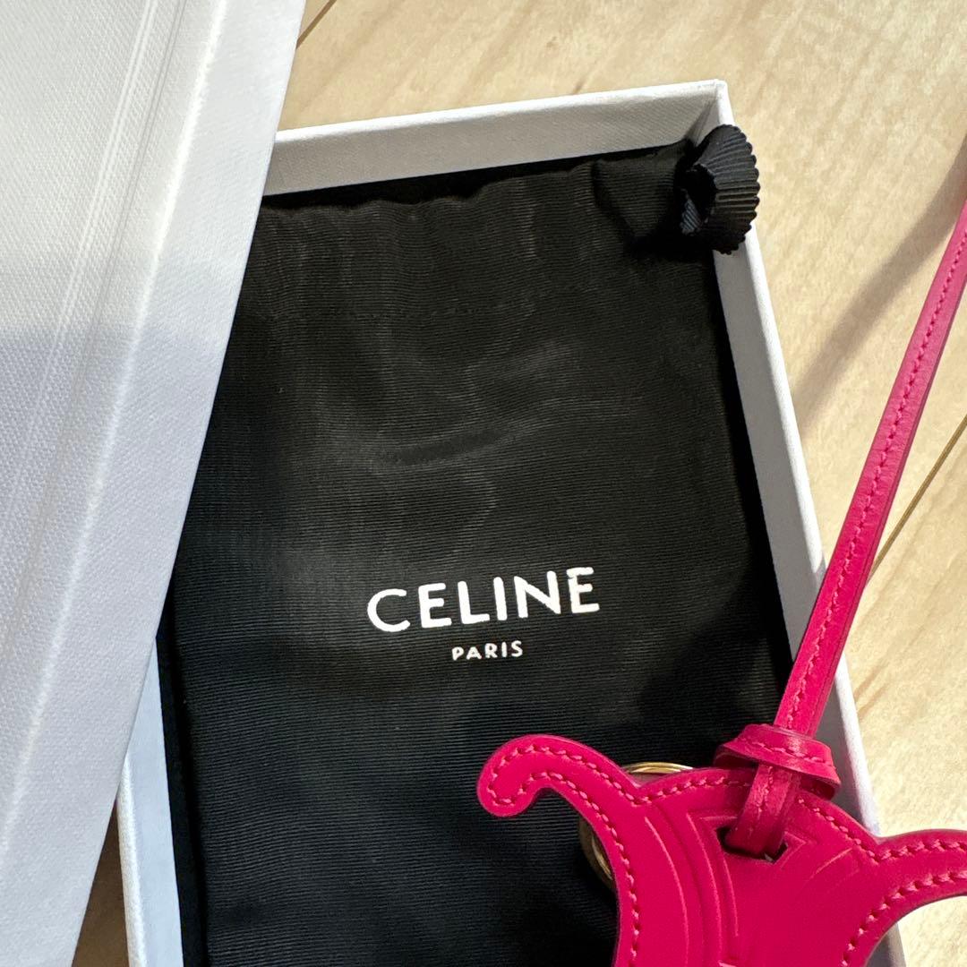 【美品】CELINE バッグチャーム トリオンフ