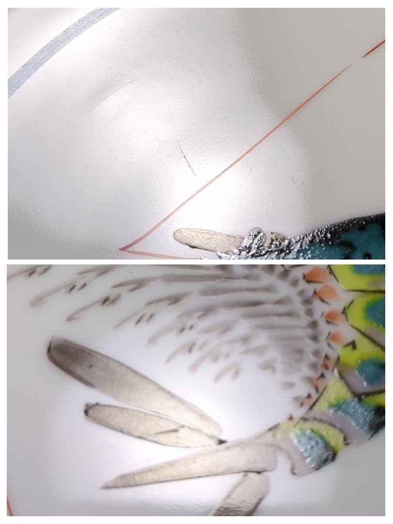 九谷　武腰敏昭　色絵九谷海老紋　銘々皿　プレート　共箱