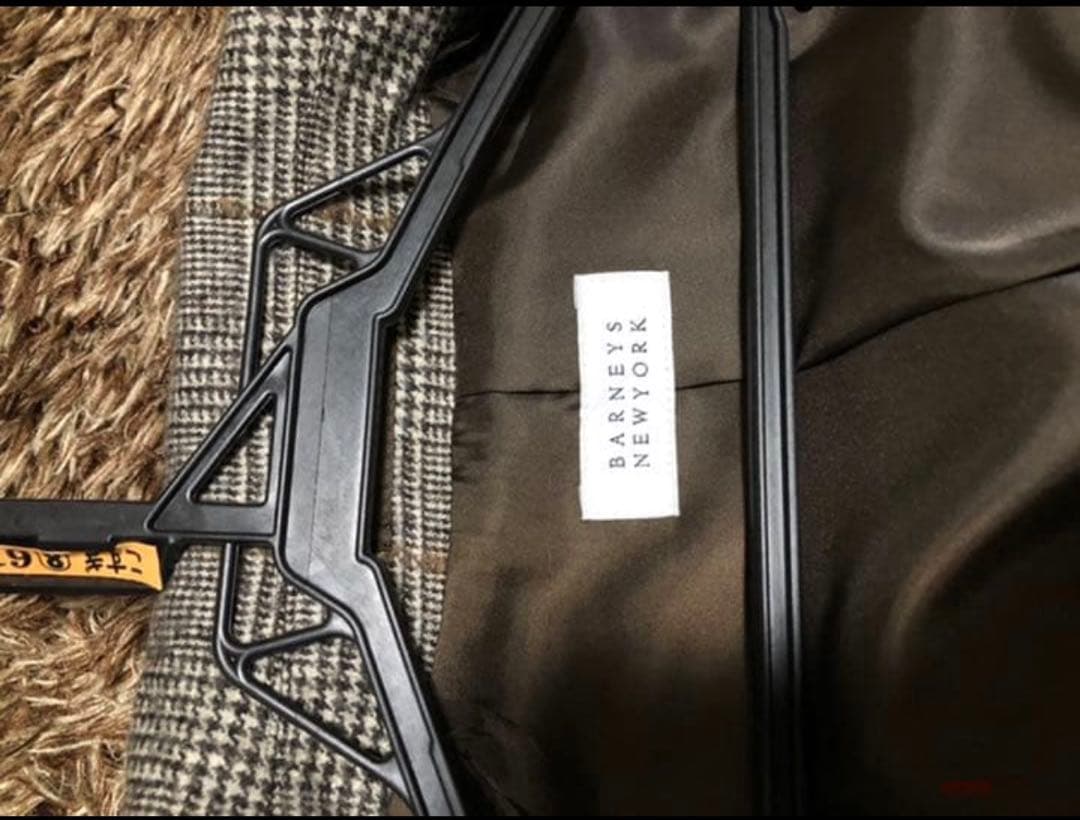 【saki】バーニーズニューヨーク　ステンカラーコート　グレンチェック