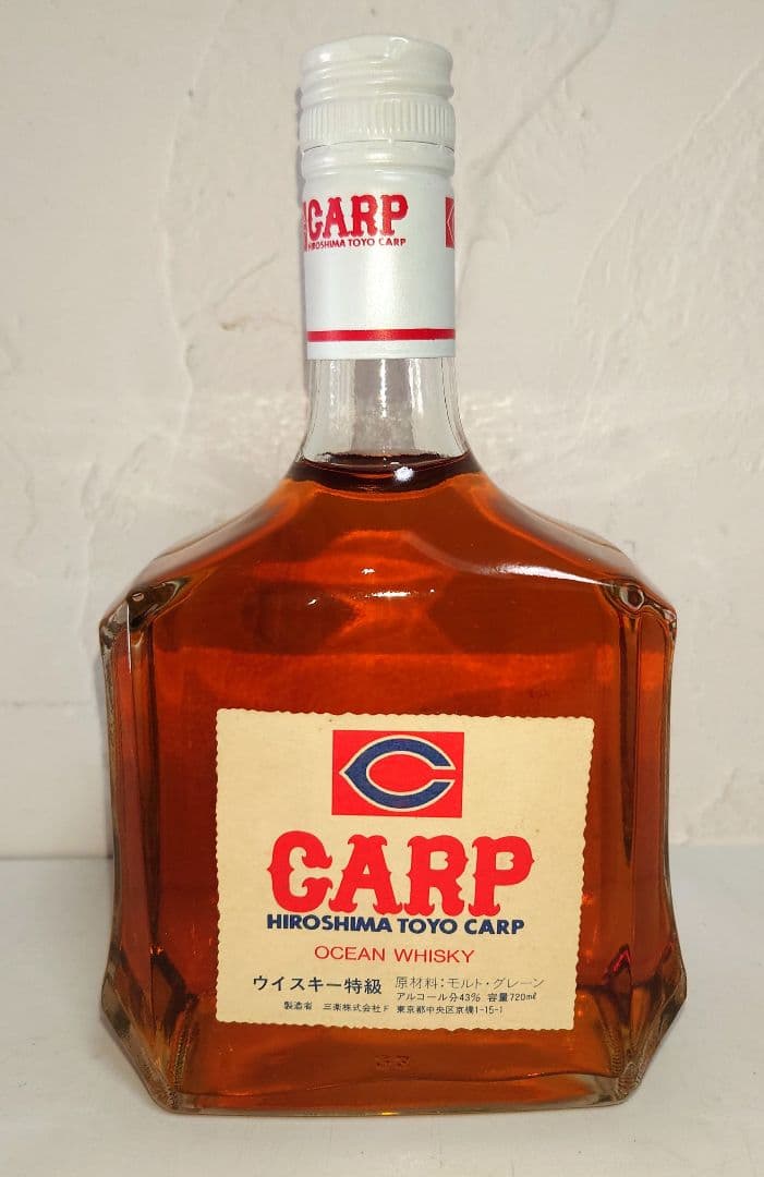 CARP広島東洋カープ ウイスキー特級 720ml 43% 三楽 オーシャン 酒