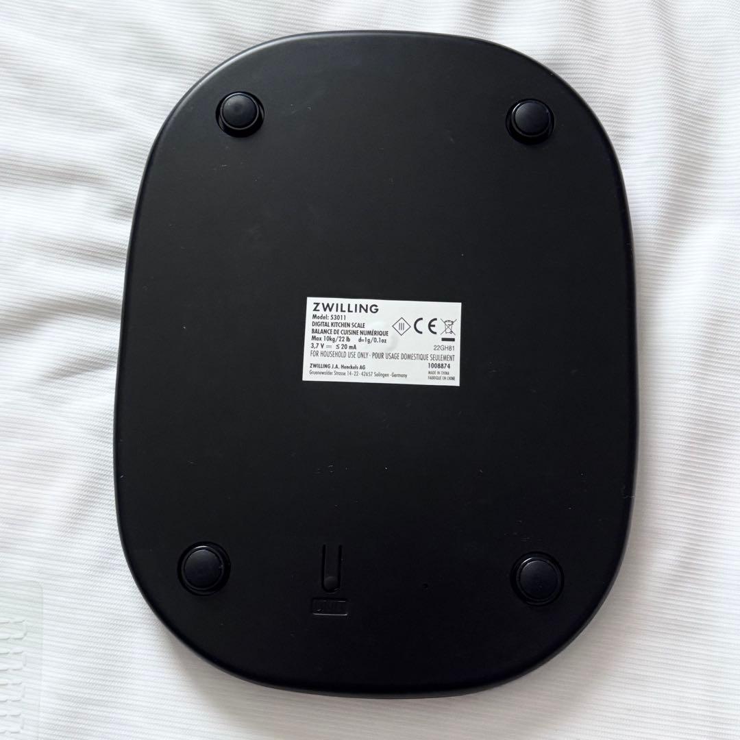 日本未発売＊ Zwilling デジタル キッチンスケール　充電式 最大10kg