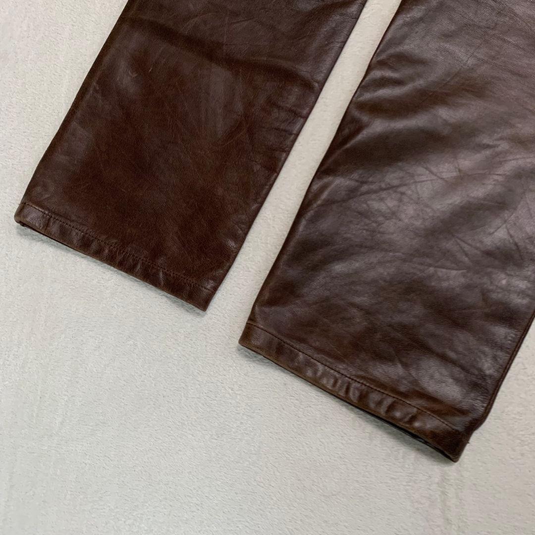 【最高級】ポールスミスコレクション / ゴートスキン レザーパンツ