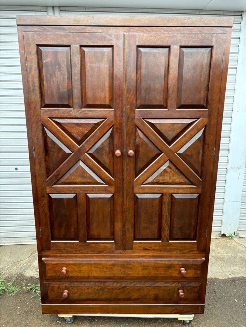 【格安出品】松本民芸家具 高級家具 ワードローブ 洋服箪笥