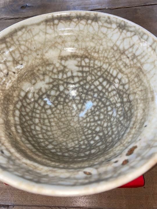 萩焼 蓮光山 3代目 徹千代作 【萩大米釉茶碗】新品