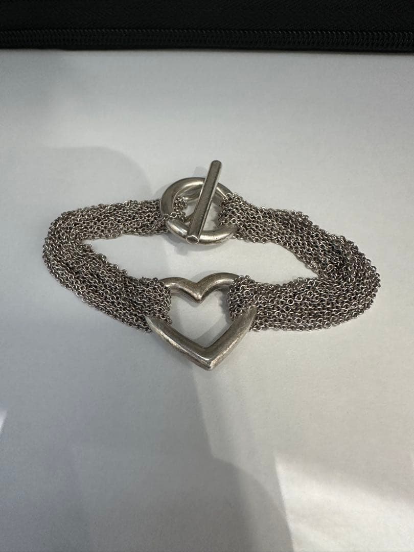 ［大特価］ティファニー TIFFANY&Co.オープンハートトグル ブレスレット