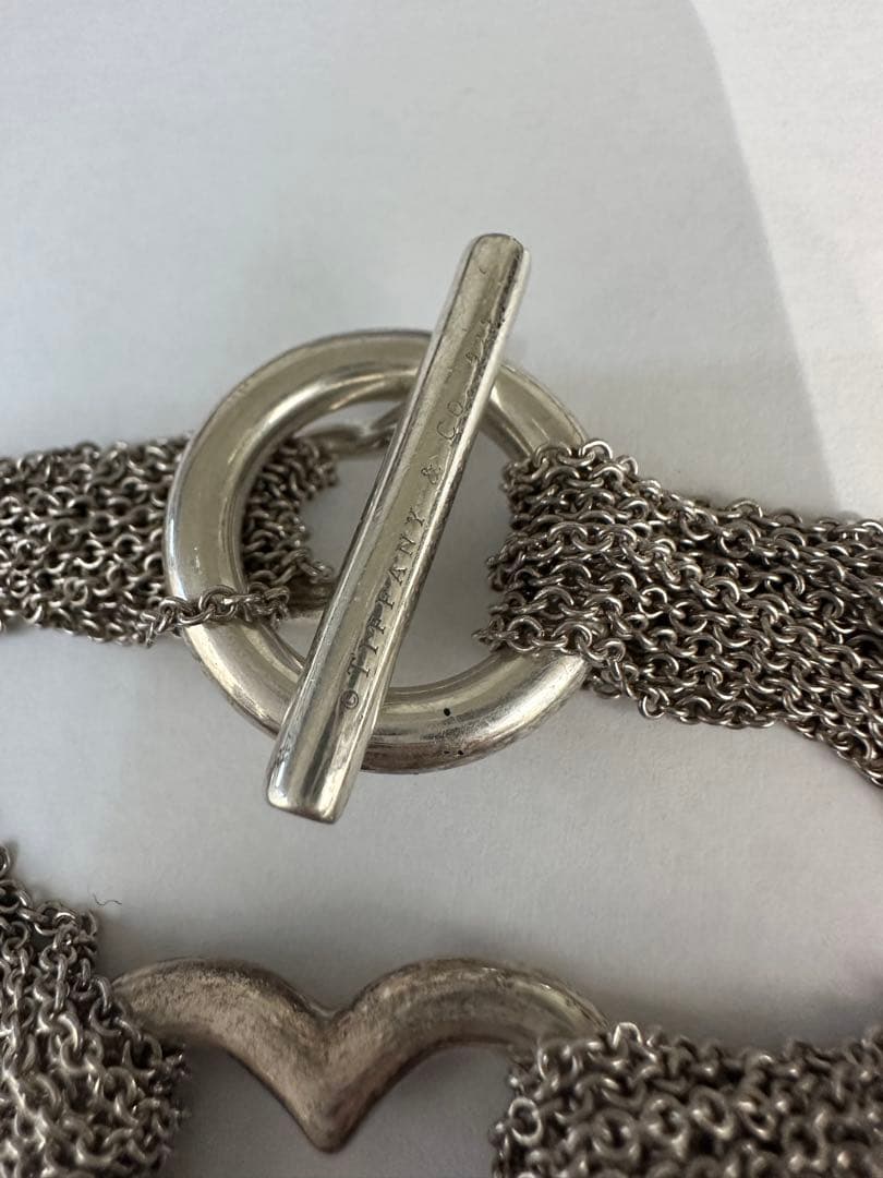 ［大特価］ティファニー TIFFANY&Co.オープンハートトグル ブレスレット