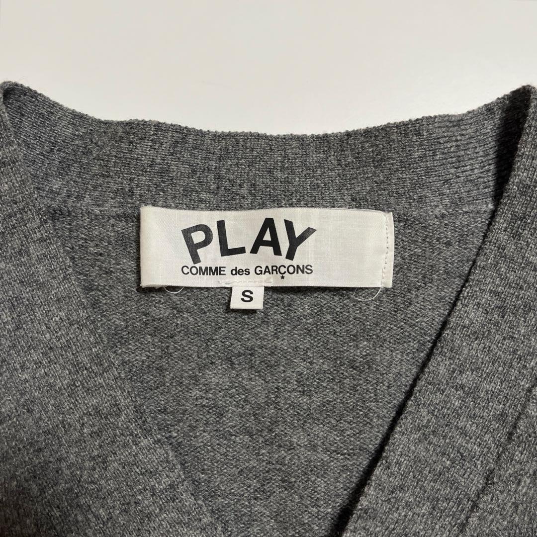 PLAY COMME des GARÇONS カーディガン ニット グレー S