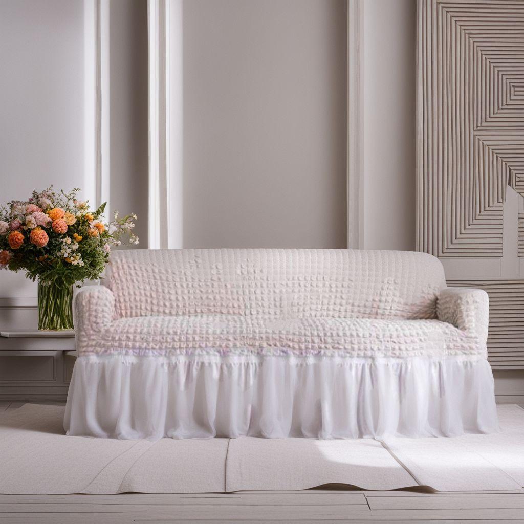 ソファーカバー フリル 北欧風 肘付き 13人掛け マルチカバー