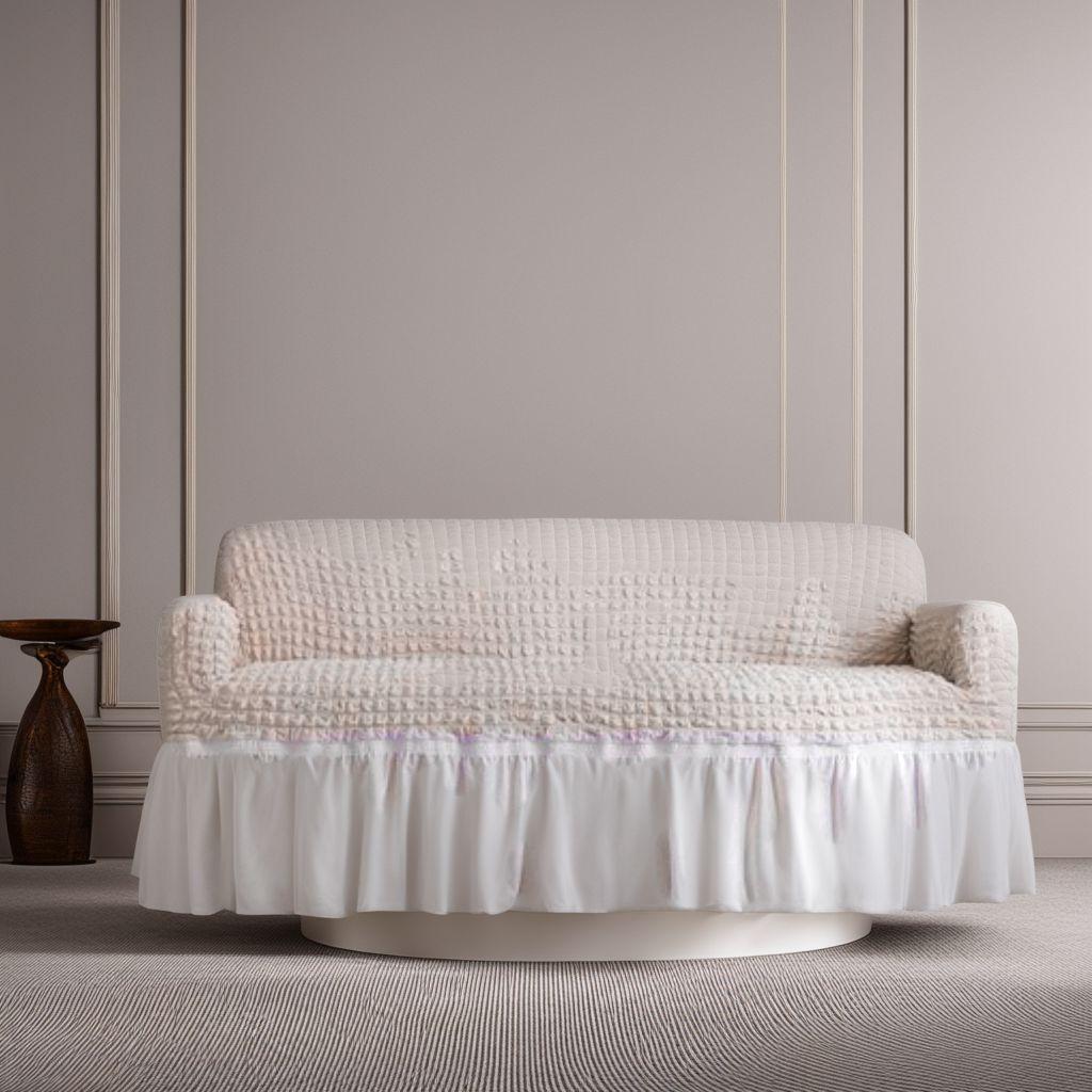 ソファーカバー フリル 北欧風 肘付き 13人掛け マルチカバー