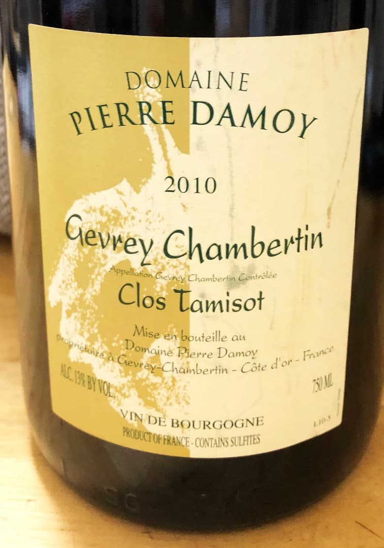 ピエール ダモワ　ジュヴレ・シャンベルタン・クロ・タミゾ　2010