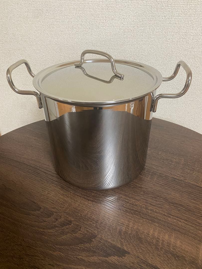 ジオ・プロダクト 深型両手鍋21cm【 直火 IH 対応 鍋 ステンレス 】