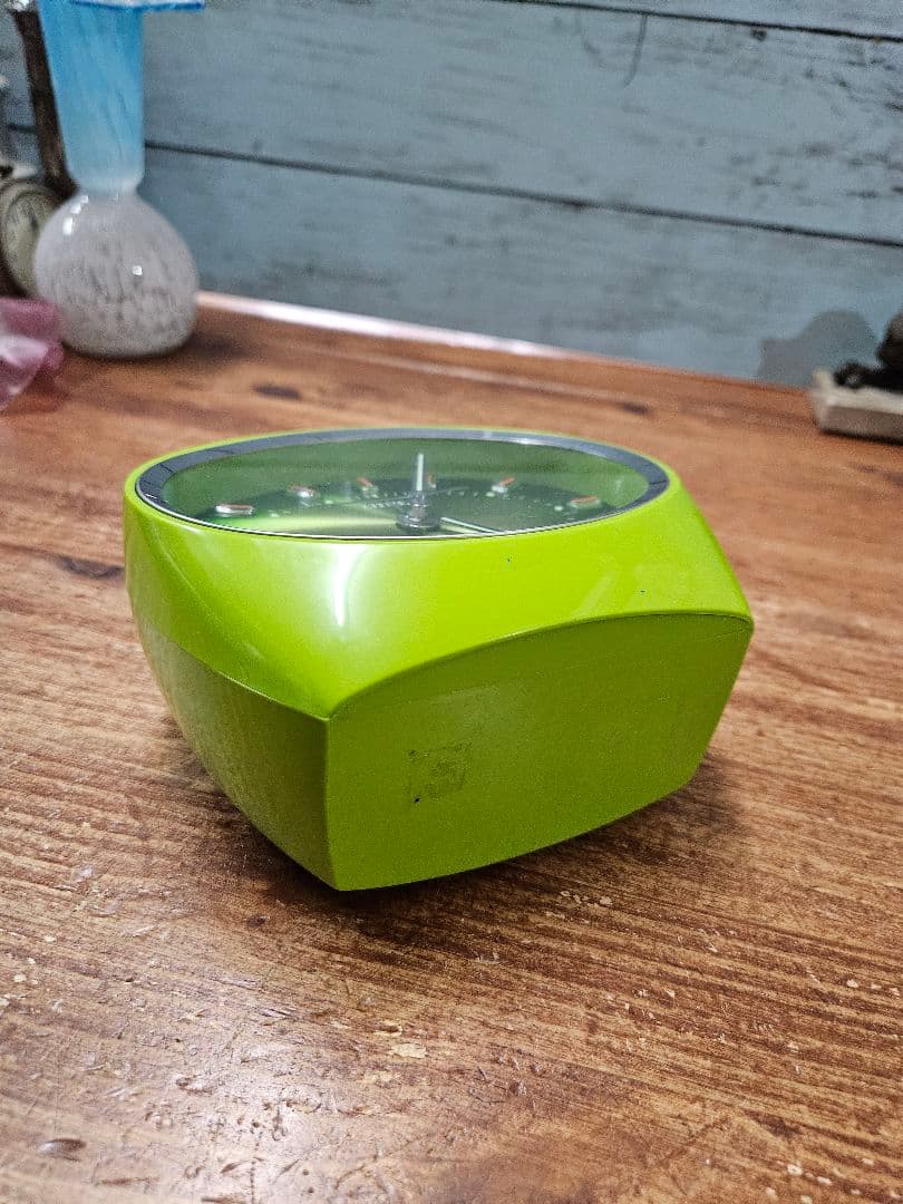 ヴィンテージ CITIZEN 手巻きの目覚まし時計 スペースエイジ レトロポップ