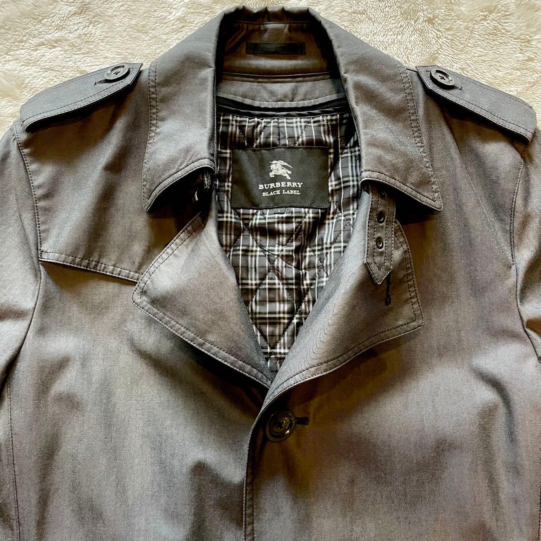 【美品 】バーバリーブラックレーベル トレンチコート ライナー付 Lサイズ