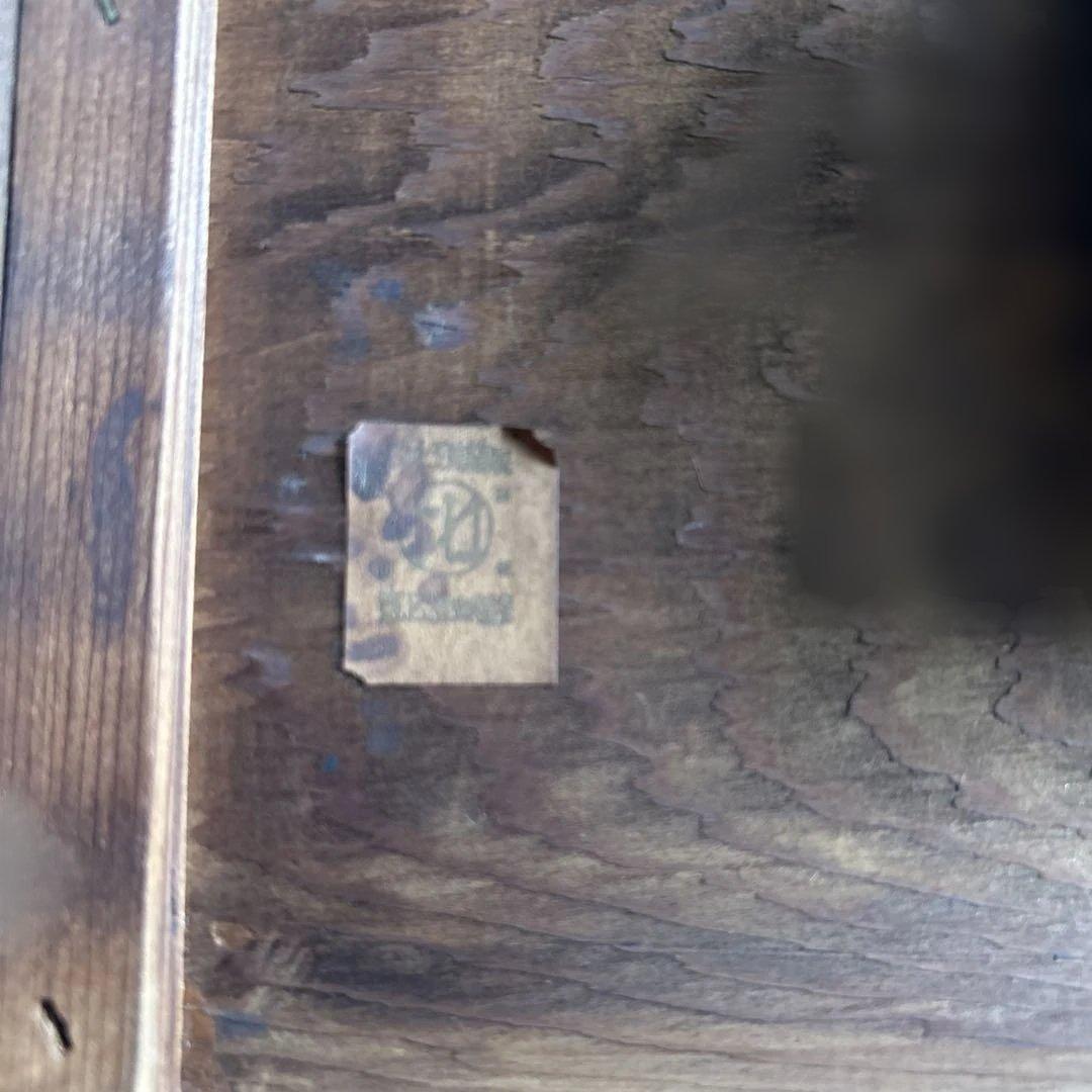 アンティーク和風木製時計 漢字の数字付き