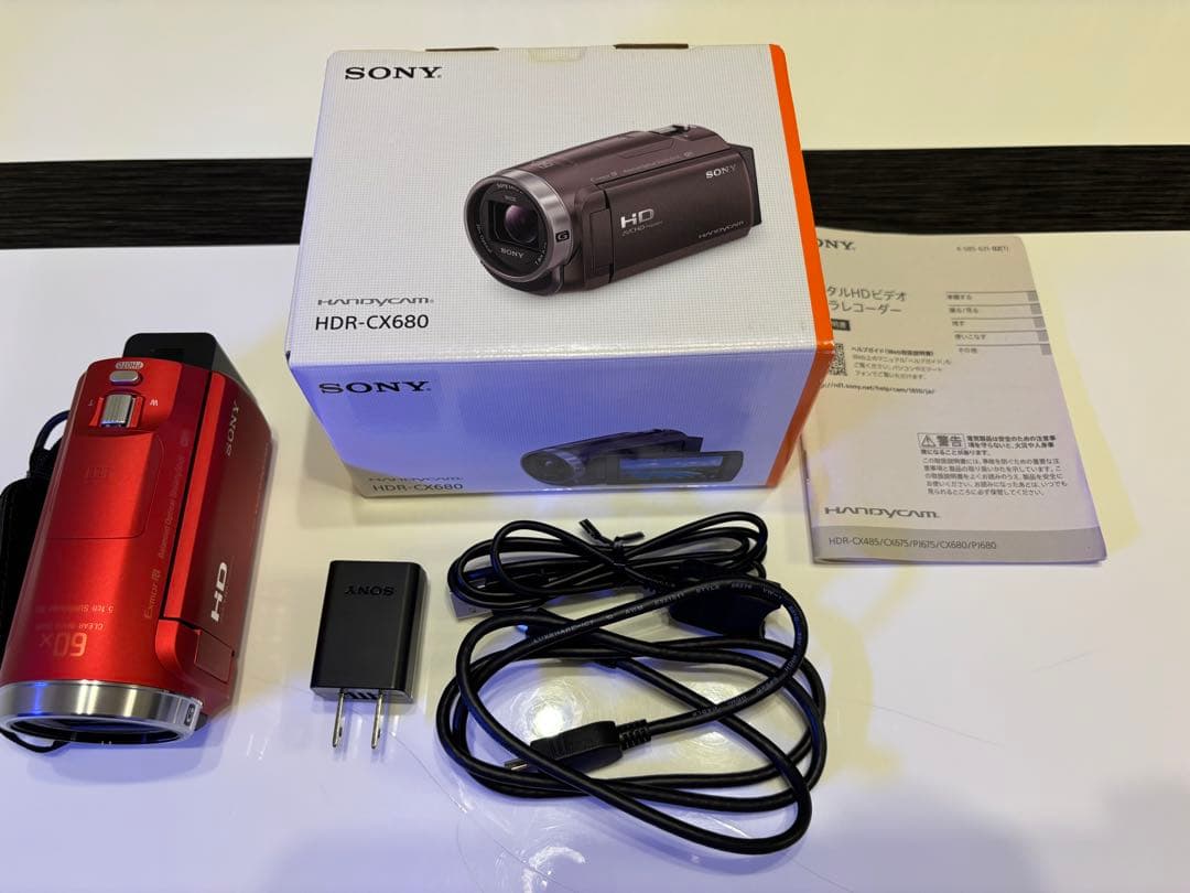 SONY HDR-CX680 レッド ビデオカメラ本体
