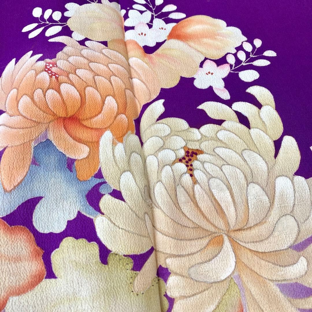 アンティーク　鳳凰　女の子　七五三　子供着物　 アンティーク着物　縮緬　NO6