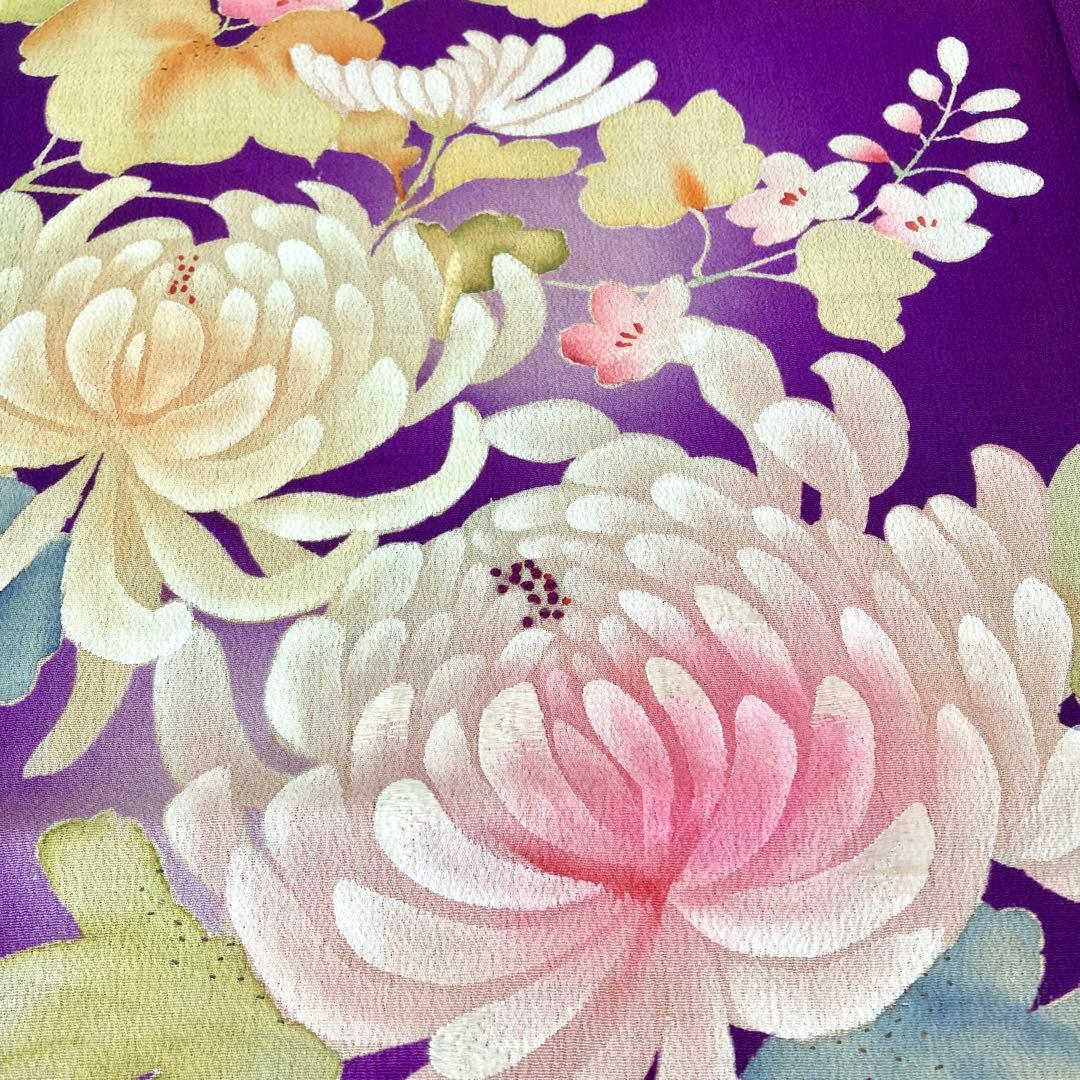 アンティーク　鳳凰　女の子　七五三　子供着物　 アンティーク着物　縮緬　NO6