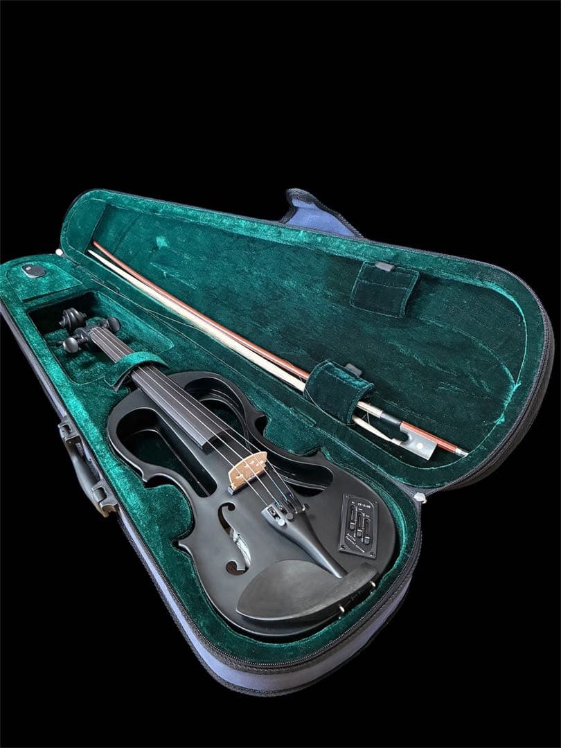 美品 hallstatt ハルシュタット CV-210E エレキバイオリン 黒