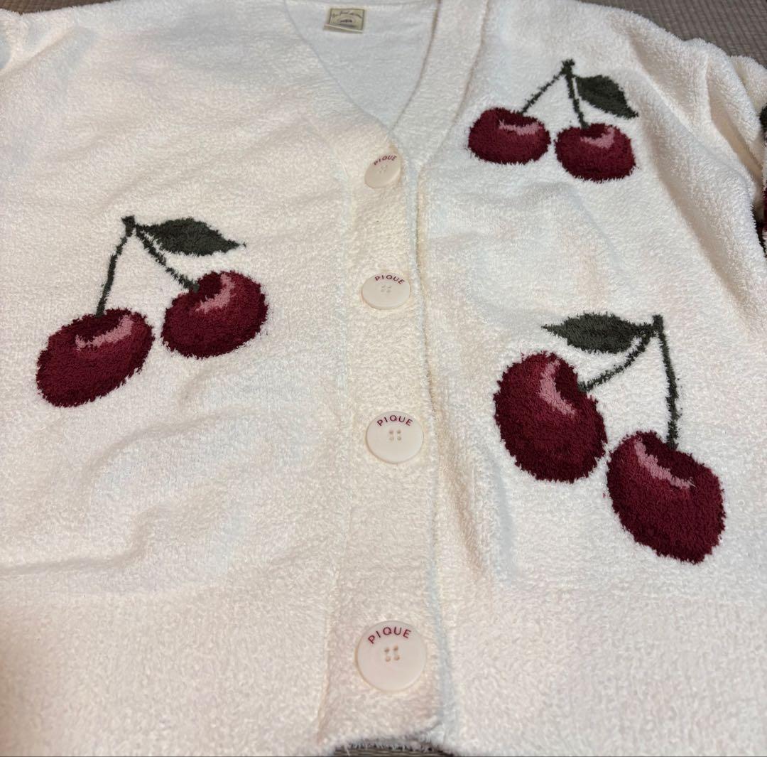 gelato pique チェリージャガードカーディガン