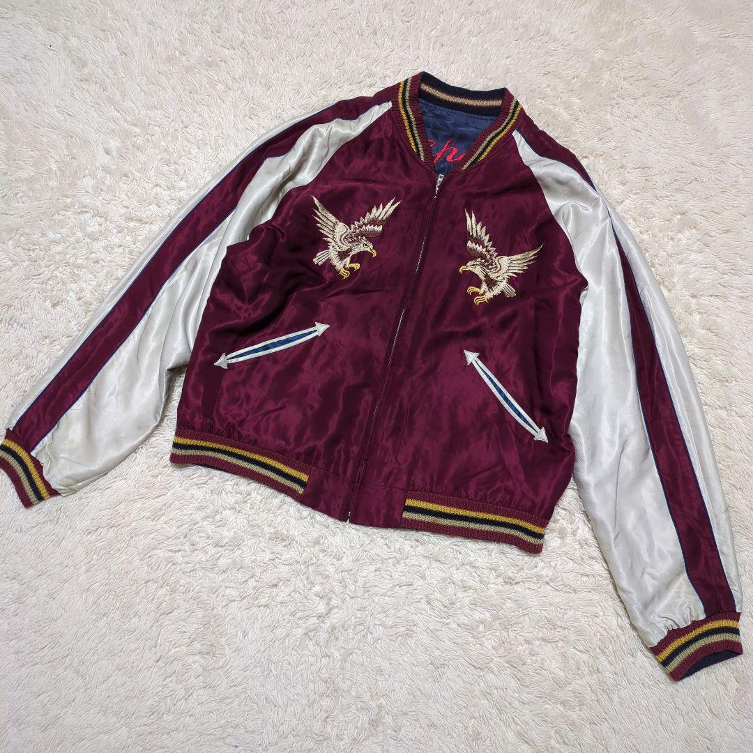 TAILOR TOYO テーラー東洋 虎 鷹 刺繍 リバーシブル スカジャン L